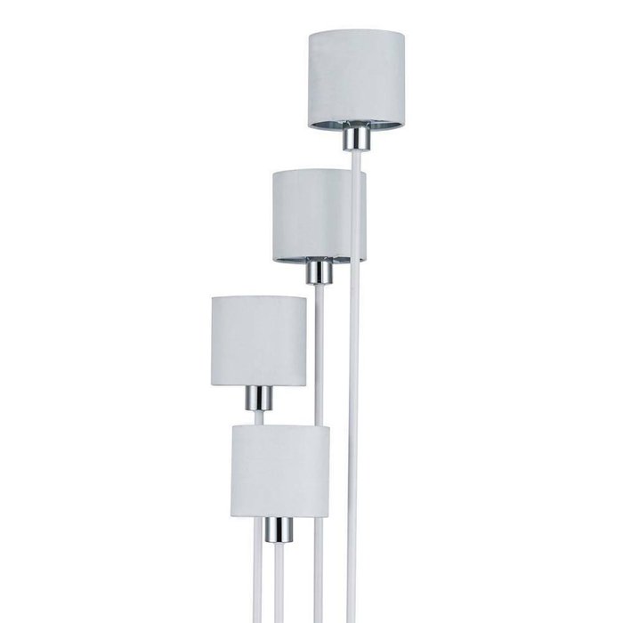 Торшер Denver 1109/4 White/Silver (ткань, цвет белый) - лучшие Торшеры в INMYROOM Торшер Denver 1109/4 White/Silver (ткань, цвет белый) - лучшие Торшеры в INMYROOM