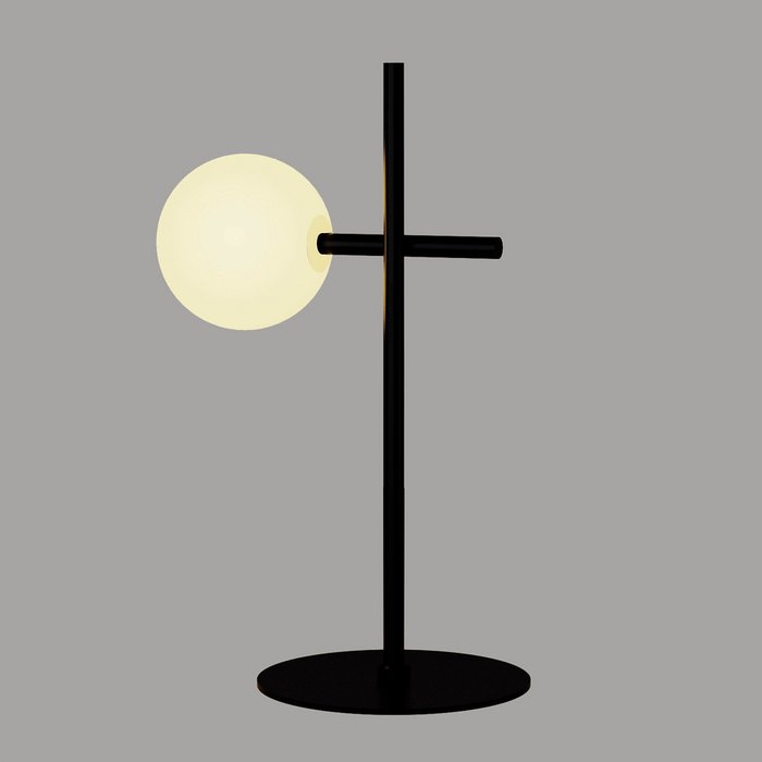 Лампа настольная Cellar черного цвета с белым плафоном - лучшие Настольные лампы в INMYROOM