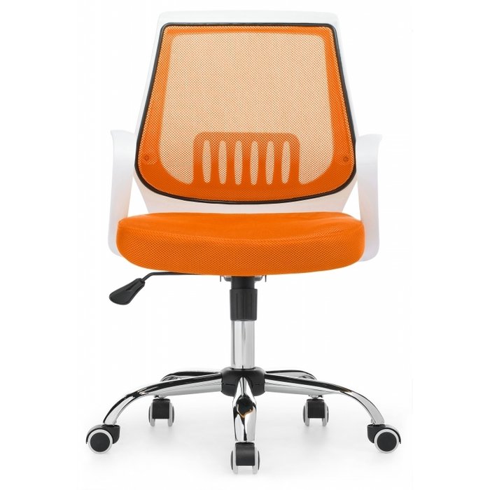 Компьютерное кресло Ergoplus бело-оранжевого цвета - купить Офисные кресла по цене 7560.0