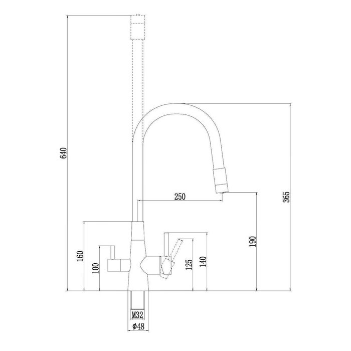 Смеситель для кухни с подключением фильтра воды Fmark FS1062-Q04, графит/серый - купить Смесители для кухни по цене 7408