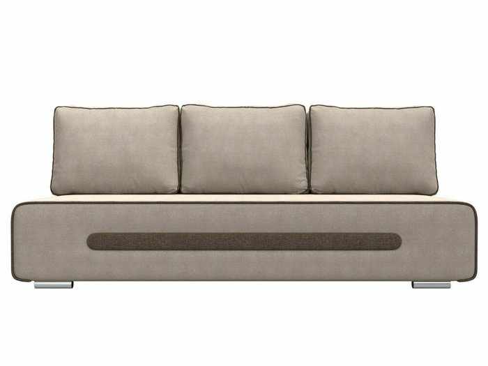Прямой диван-кровать Приам бежевого цвета - купить Прямые диваны по цене 34999.0