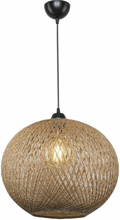 Подвесной светильник Lizbeth TL1612H-01BG (ткань, цвет коричневый) - купить Подвесные светильники по цене 3950.0 Подвесной светильник Lizbeth TL1612H-01BG (ткань, цвет коричневый) - купить Подвесные светильники по цене 3950.0