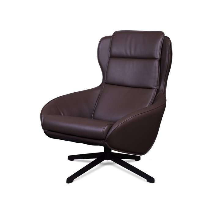 Кресло Swoop темно-коричневого цвета