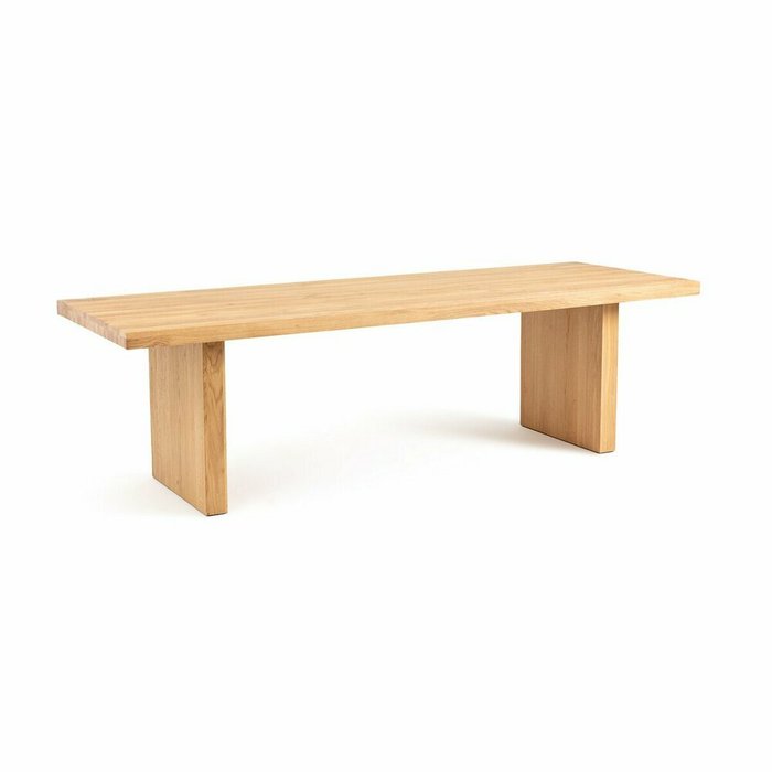 Стол обеденный из массива дуба Vova бежевого цвета - купить Обеденные столы по цене 118919.0