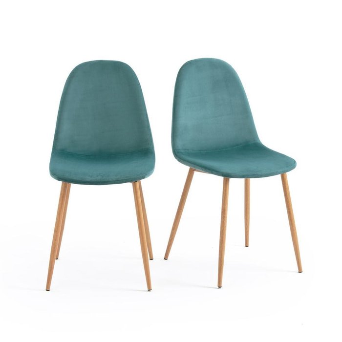 Комплект из двух стульев Lavergn бледно-зеленого цвета