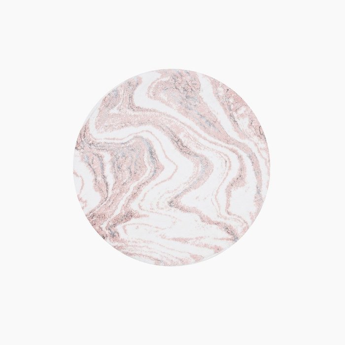 Коврик Dexter №2 диаметр 70 бело-розового цвета