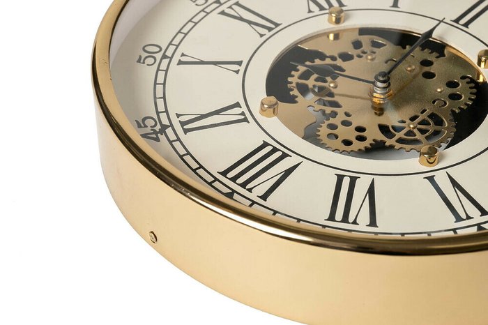Часы настенные бело-золотого цвета - купить Часы по цене 9440.0