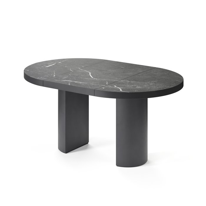 Обеденный стол раздвижной Авиор черного цвета - купить Обеденные столы по цене 121440.0