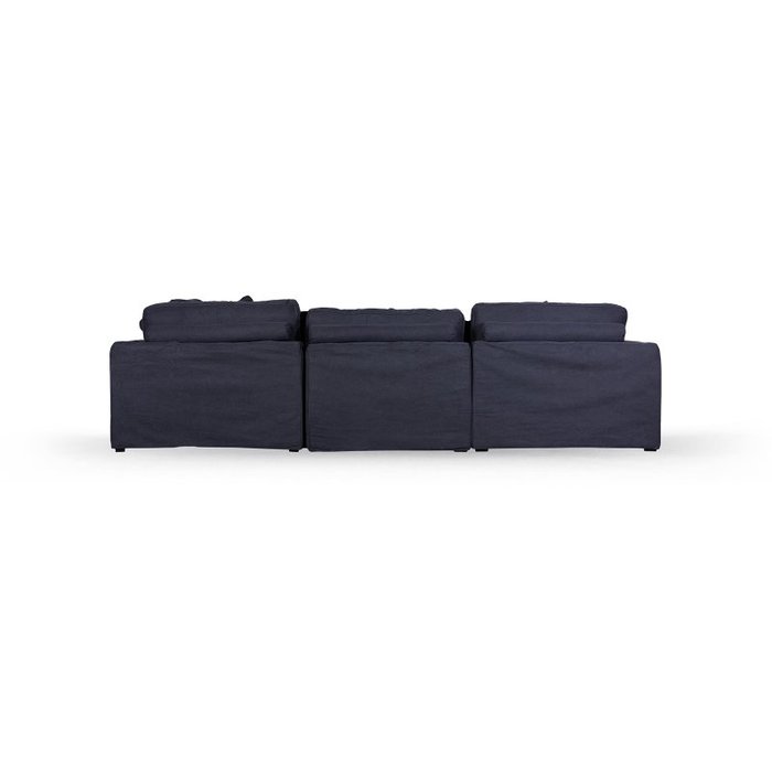 Угловой диван Hogsmill серо-синего цвета  - лучшие Угловые диваны в INMYROOM