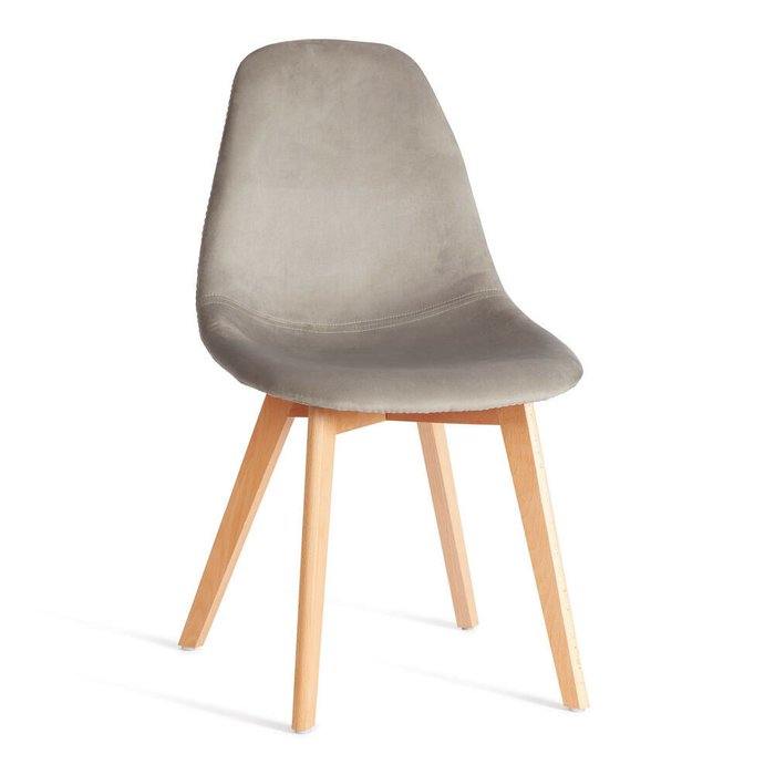 Комплект из четырех стульев Cindy Soft светло-серого цвета - купить Обеденные стулья по цене 17840.0