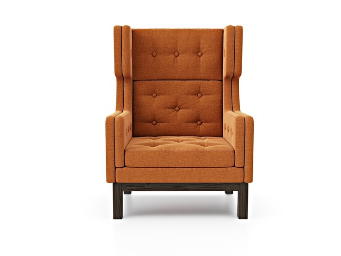 Кресло Айверс Хай оранжевого цвета - лучшие Интерьерные кресла в INMYROOM