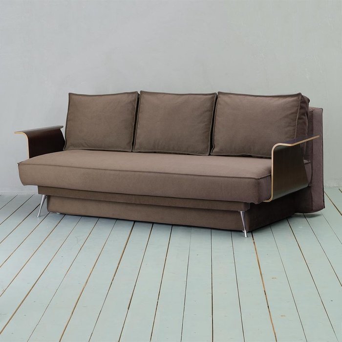 Диван-кровать Модена Galaxy светло-коричневого цвета - купить Прямые диваны по цене 21990.0