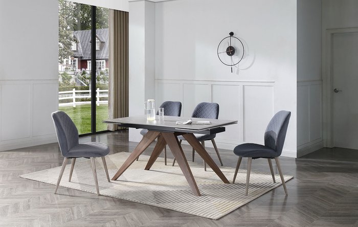 Стол раскладной Valencia серого цвета - купить Обеденные столы по цене 130476.0