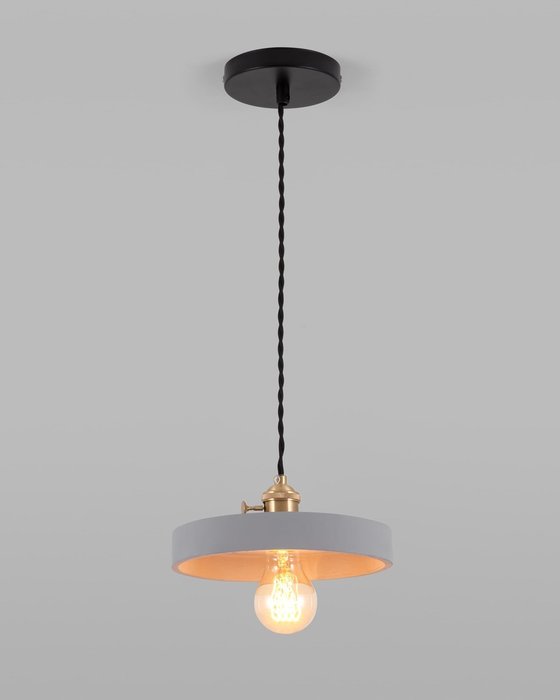 Светильник подвесной Calcolo с серым плафоном - лучшие Подвесные светильники в INMYROOM