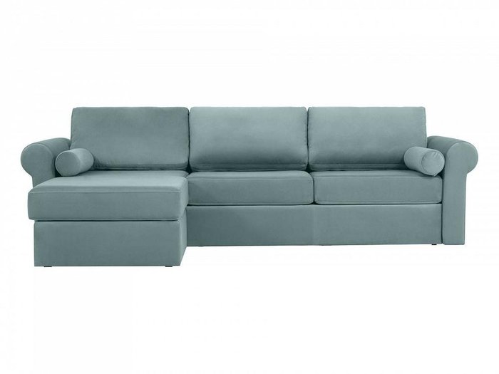 Угловой диван-кровать Peterhof бирюзового цвета 