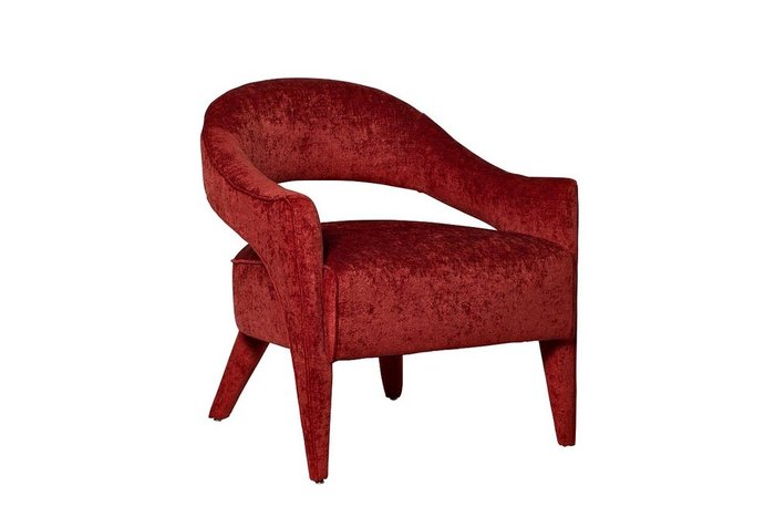  Кресло из темно-красного бархата   - купить Интерьерные кресла по цене 43400.0