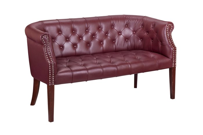 Прямой диван Grace sofa leather коричневого цвета - купить Прямые диваны по цене 96400.0