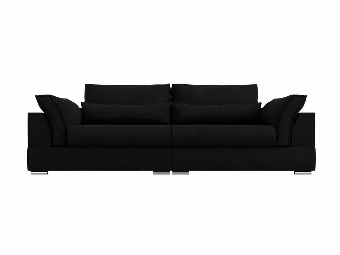 Прямой диван-кровать Пекин черного цвета - купить Прямые диваны по цене 76999.0