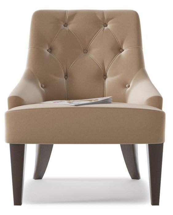 Кресло Меркури светло-коричневого цвета - купить Интерьерные кресла по цене 11850.0