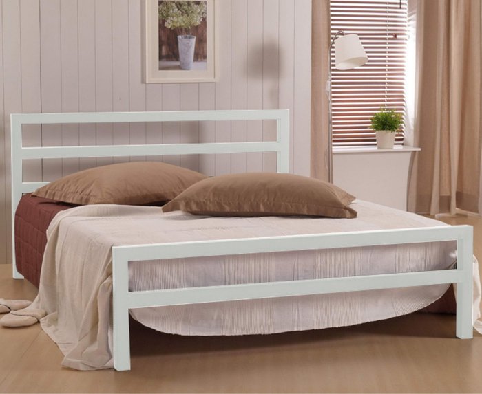 Кровать Аристо 140х200 белого цвета - лучшие Кровати для спальни в INMYROOM