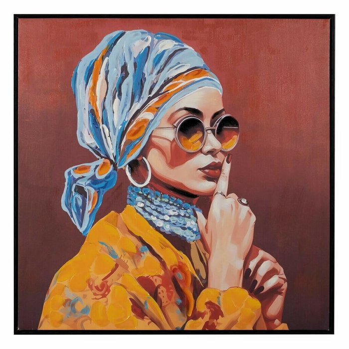 Картина Полотно Женщина 80 x 3,5 x 80 cm