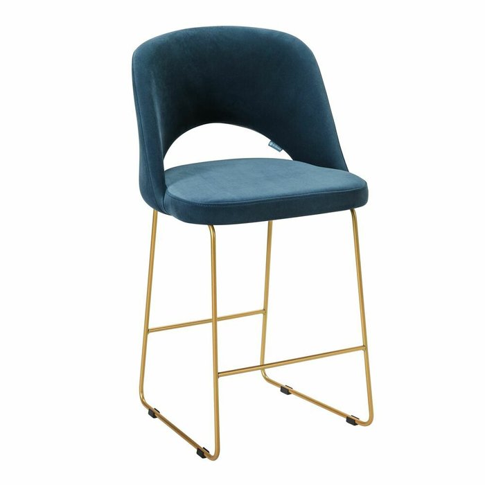 Полубарный стул Lars темно-синего цвета
