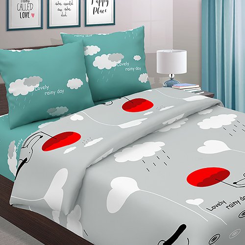 КПБ 'Традиция' 2,0 спальный, поплин, 100% хлопок, пл. 118 гр./кв.м.,'Такса'