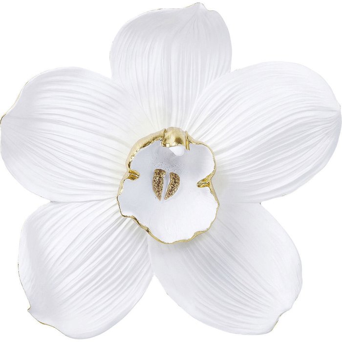 Украшение настенное Orchid белого цвета Украшение настенное Orchid белого цвета