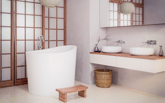 Каменная Ванна True Ofuro Mini Сидячая в Японском Стиле - лучшие Ванны в INMYROOM
