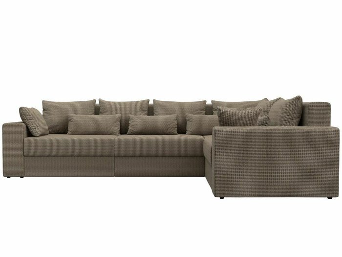 Угловой диван-кровать Майами Long бежево-коричневого цвета правый угол - купить Угловые диваны по цене 85999.0