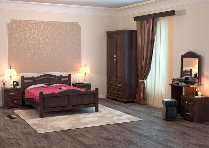Кровать Орден бук-олива 120х200 - купить Кровати для спальни по цене 31911.0