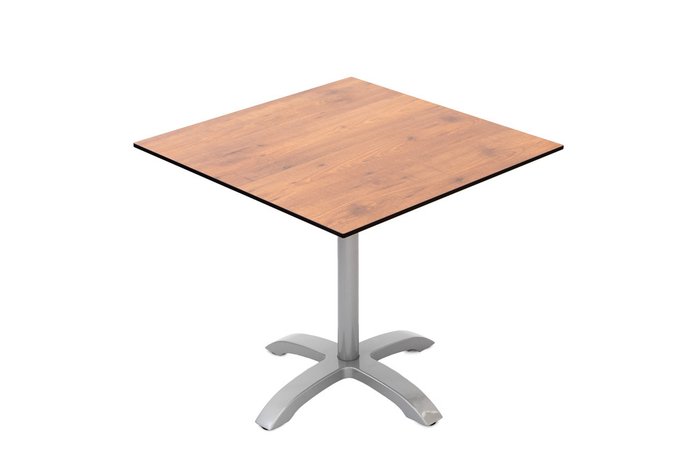Обеденный стол Easy 4 с коричневой столешницей