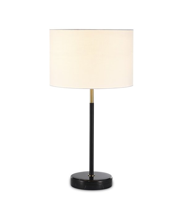Лампа настольная Visalia с белым абажуром - купить Настольные лампы по цене 10090.0