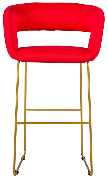 Стул полубарный Hugs красного цвета - купить Барные стулья по цене 10030.0