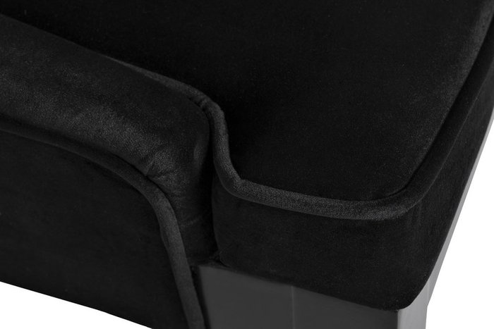 Стул в обивке из велюра черного цвета  - лучшие Обеденные стулья в INMYROOM