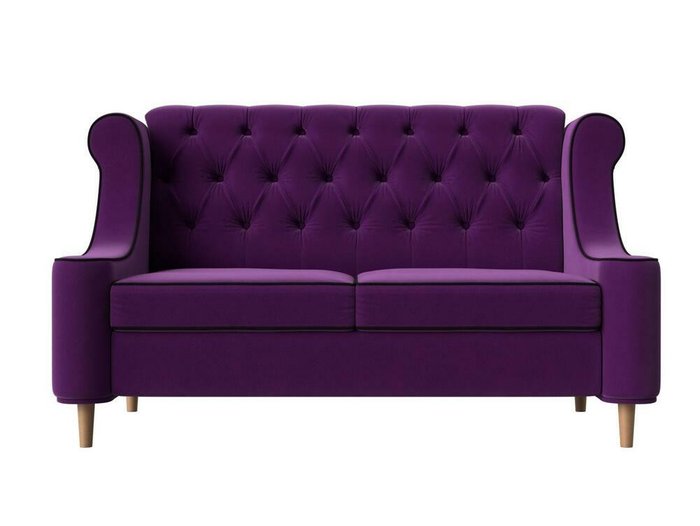 Прямой диван Бронкс фиолетового цвета - купить Прямые диваны по цене 39999.0