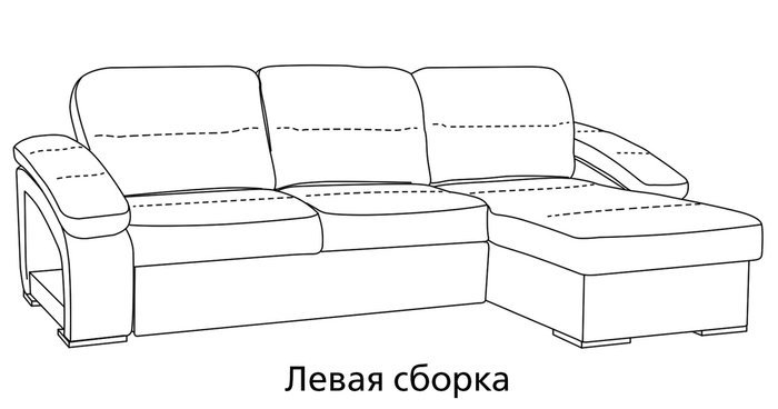 Угловой диван-кровать Рокси серебристо-серого цвета - лучшие Угловые диваны в INMYROOM