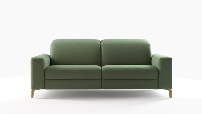 Прямой диван Cristallo зеленого цвета