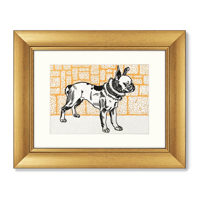 Набор из 2-х репродукций картин в раме Greyhound & Pitbull Terrier, 1912г. - купить Картины по цене 16398.0