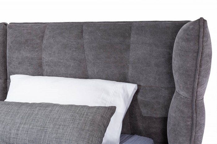 Кровать Venture 180х200 темно-серого цвета - лучшие Кровати для спальни в INMYROOM