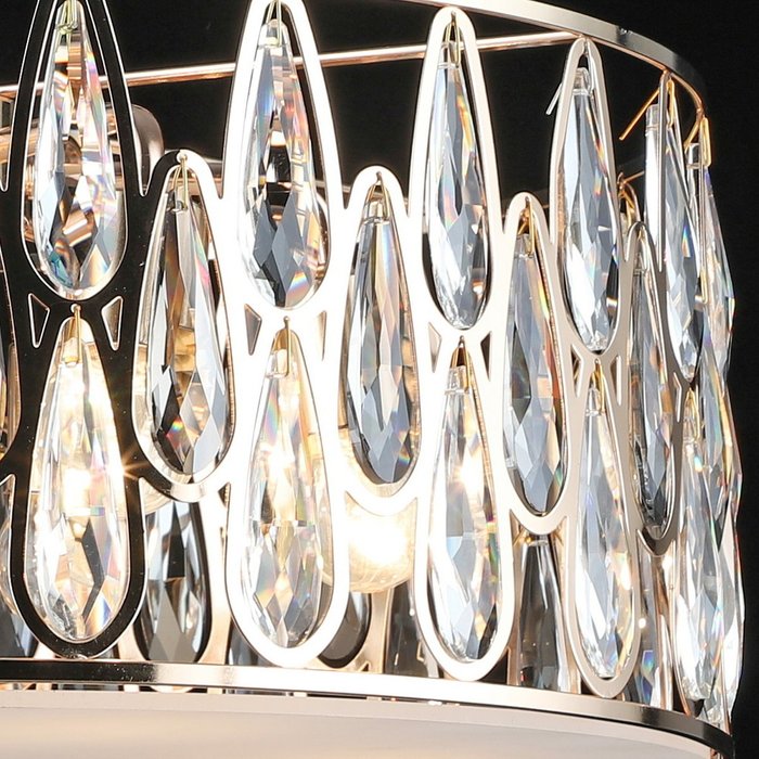Подвесная люстра 02190-0.4-06 FGD (хрусталь, цвет прозрачный) - лучшие Подвесные люстры в INMYROOM