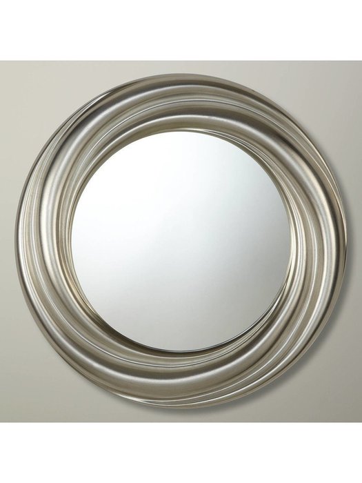 Круглое интерьерное зеркало Twist в декоративной раме - лучшие Настенные зеркала в INMYROOM