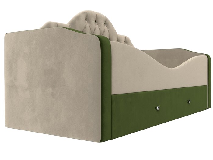 Детская кровать Скаут 72х160 бежево-зеленого цвета  - лучшие Одноярусные кроватки в INMYROOM