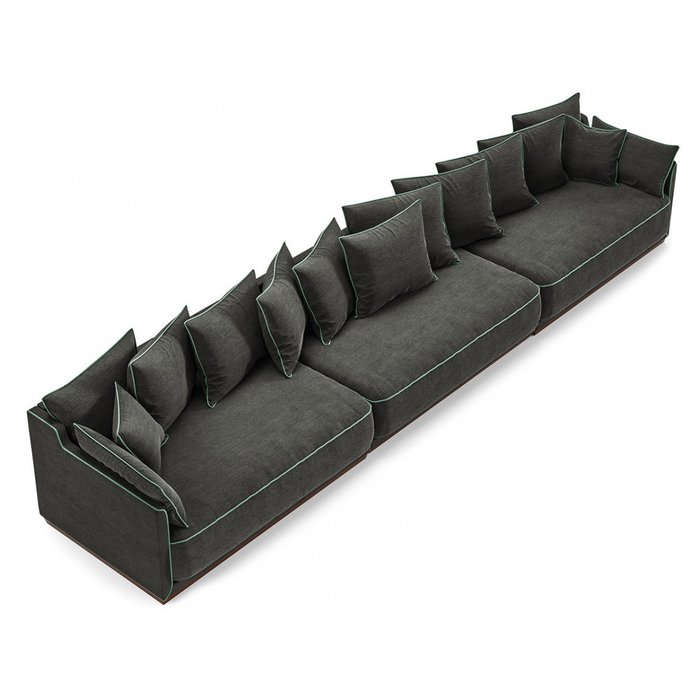 Диван модульный Soho темно-серого цвета - купить Прямые диваны по цене 331700.0