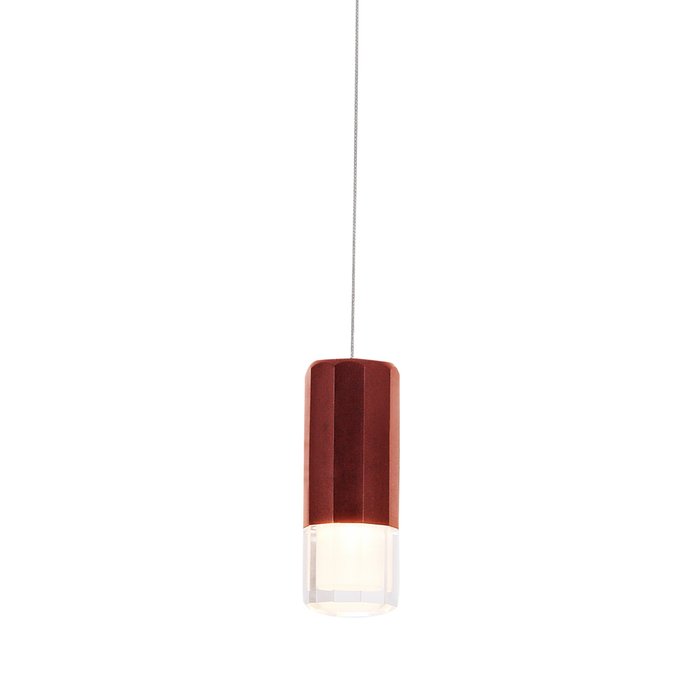 Подвесной светильник из алюминия кофейного цвета