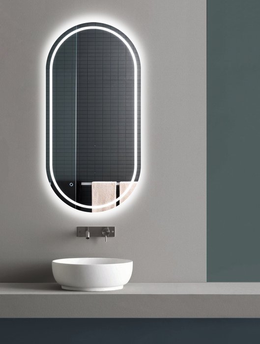Настенное зеркало Комо 60х120 с LED-подсветкой - купить Настенные зеркала по цене 10182.0