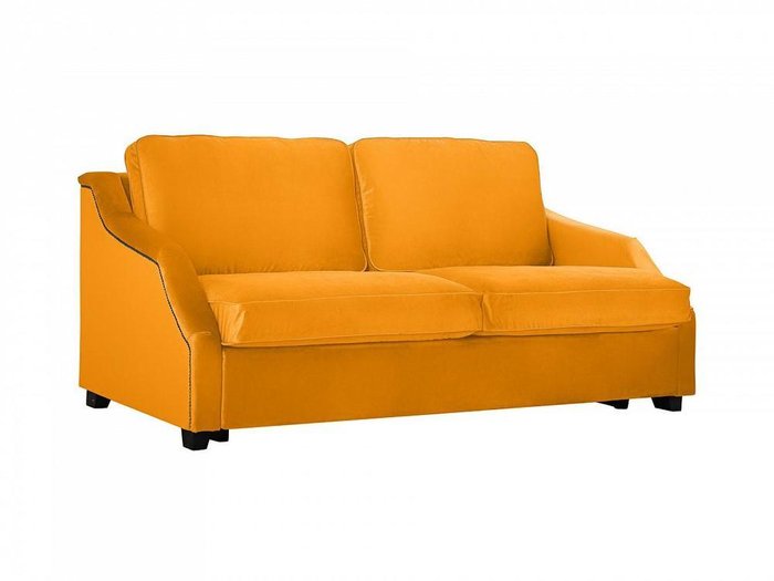 Диван-кровать трёхместный Windsor с молдингом горчичного цвета - купить Прямые диваны по цене 115190.0