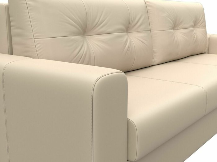 Диван-кровать Лига 031 бежевого цвета (экокожа) - лучшие Прямые диваны в INMYROOM