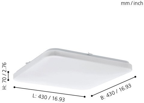 Настенно-потолочный светильник Frania 97876 (пластик, цвет белый) - купить Бра и настенные светильники по цене 4590 Настенно-потолочный светильник Frania 97876 (пластик, цвет белый) - купить Бра и настенные светильники по цене 4590