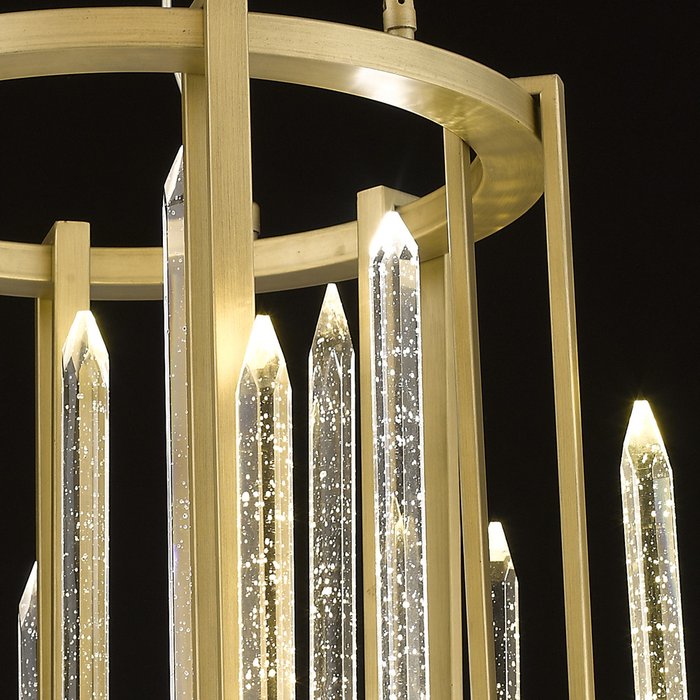 Подвесной светильник из металла и стекла - лучшие Подвесные люстры в INMYROOM